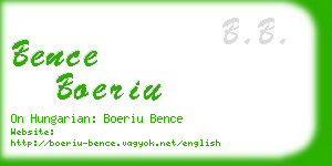 bence boeriu business card